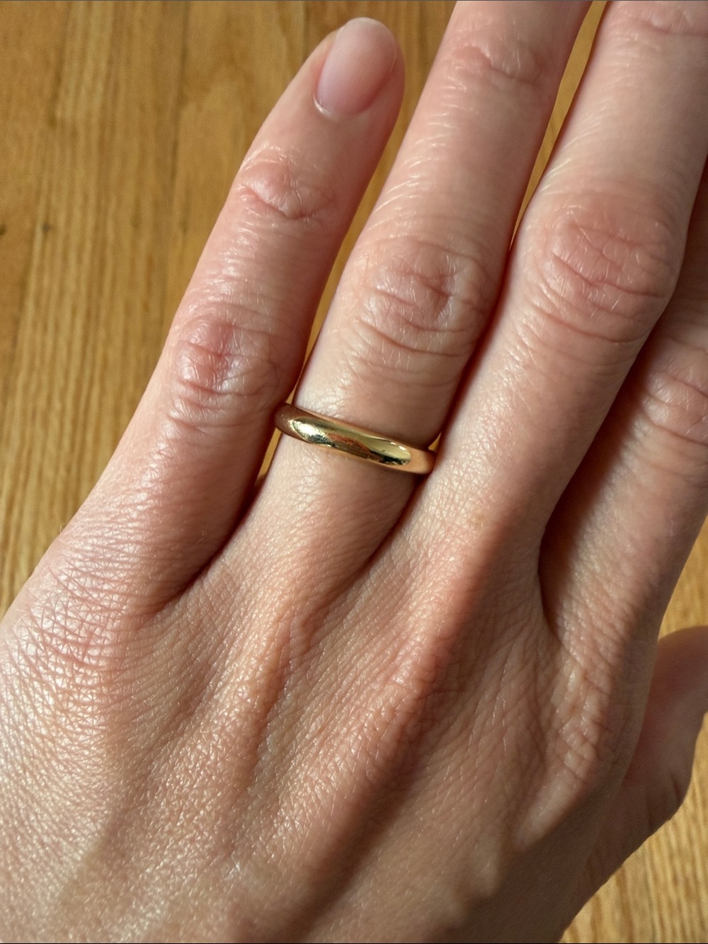 14k Tapered Dome Ring